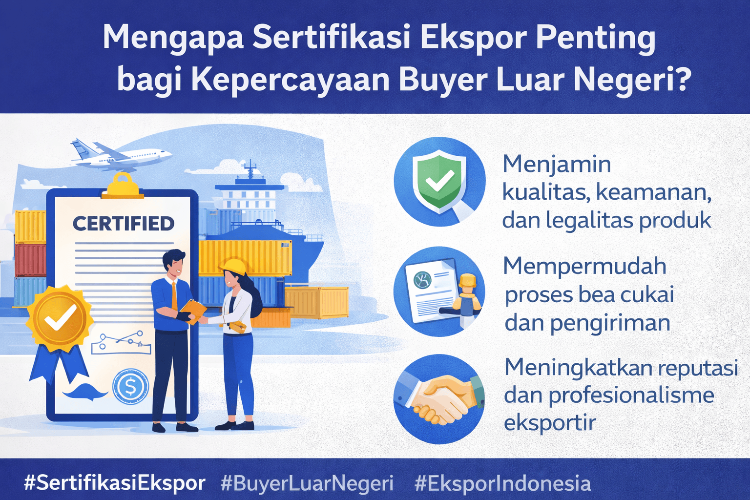 Mengapa Sertifikasi Ekspor Sangat Penting bagi Kepercayaan Buyer Luar Negeri