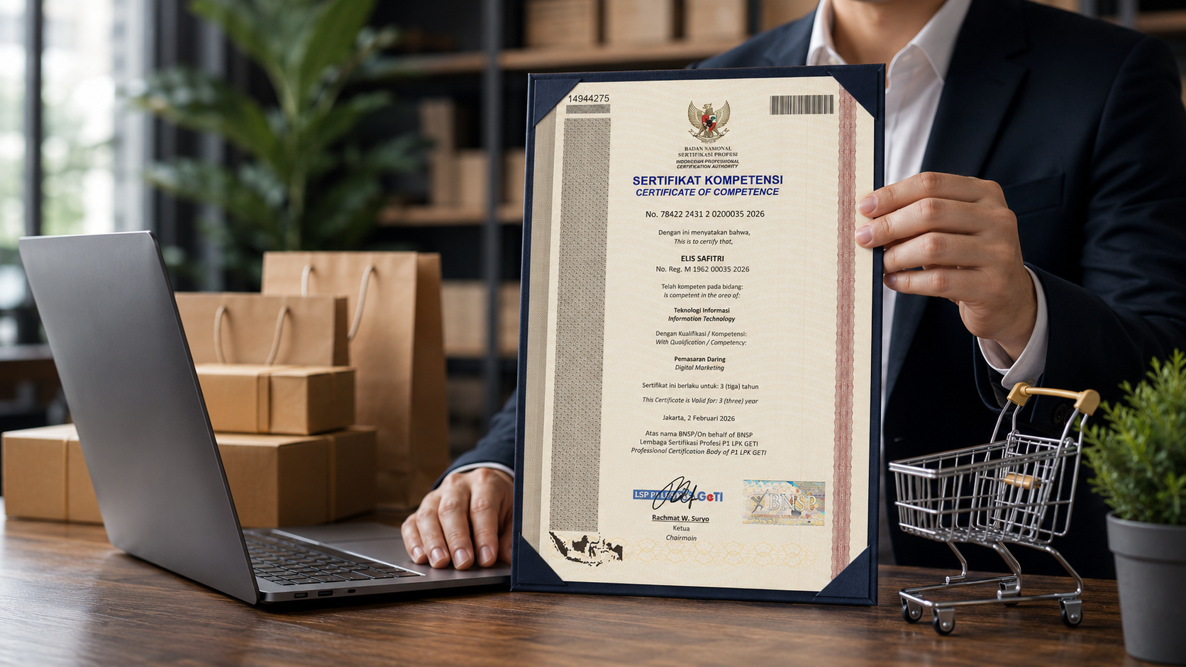 LSP Geti - Sertifikasi Penjualan Daring LSP GETI untuk Profesional