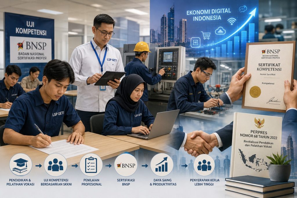 Sertifikasi Kompetensi BNSP di LSP GETI untuk Tenaga Kerja Profesional