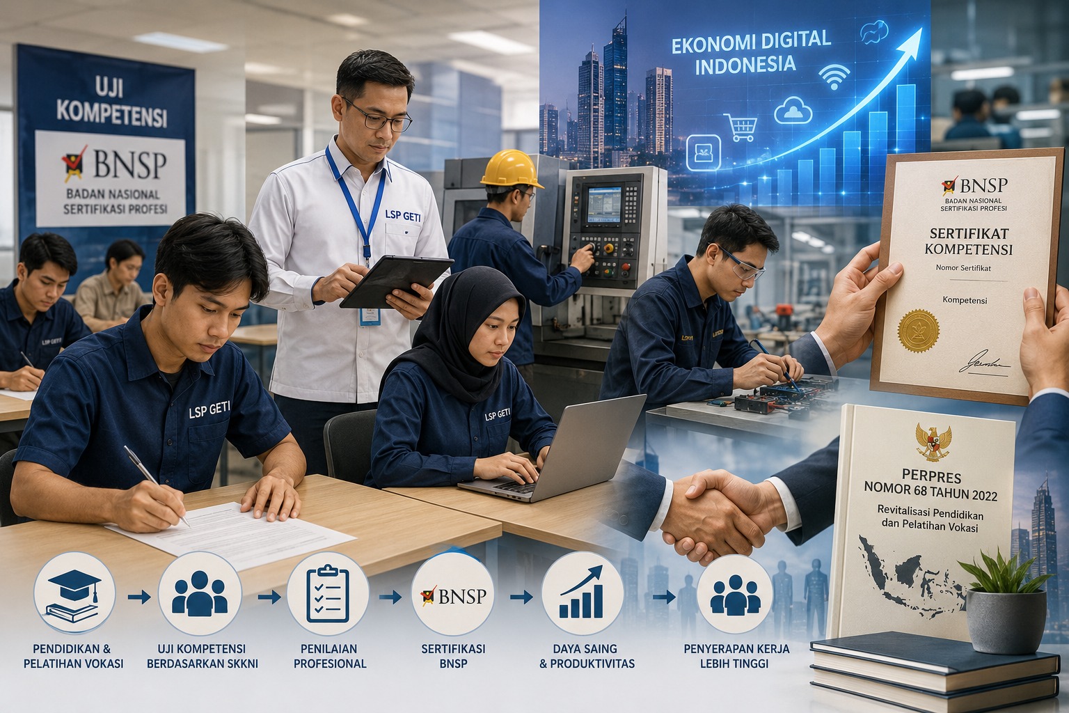Sertifikasi Kompetensi BNSP di LSP GETI untuk Tenaga Kerja Profesional