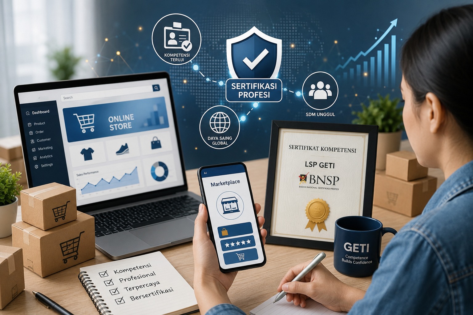 Lsp Geti - Sertifikasi Marketplace LSP GETI untuk Strategi Bisnis Online